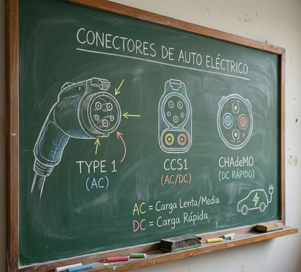 Adaptadores para Autos Eléctricos en Uruguay Cuál necesito para no quedarme tirado